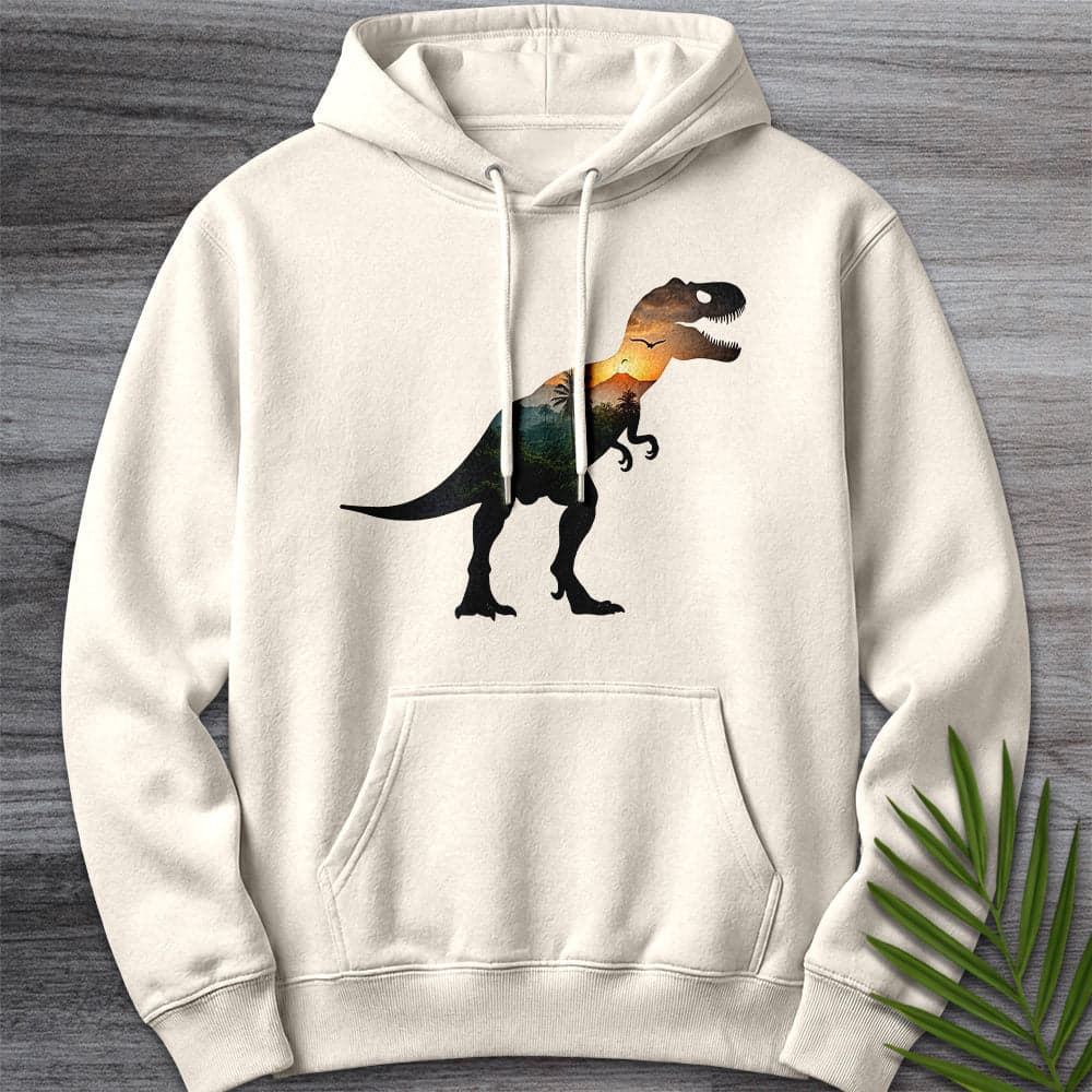 Hoodie S / Sandshell T.rex Environment Silhouette Premium Hoodie