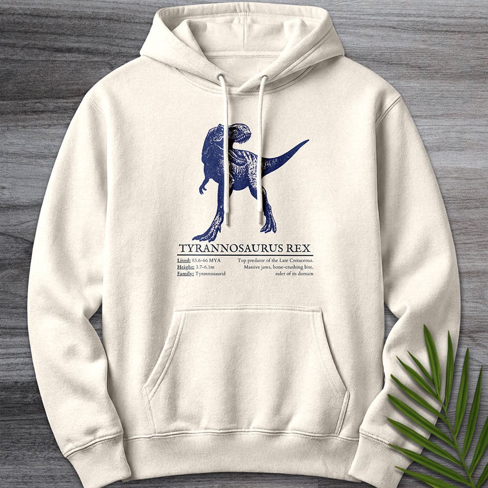 Hoodie S / Sandshell T-Rex Tyrant Lizard King Premium Hoodie