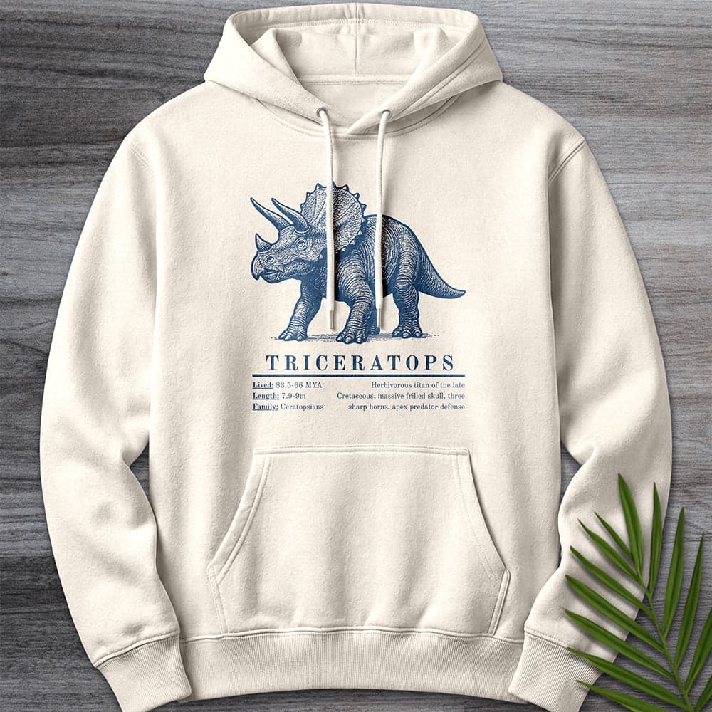 Hoodie S / Sandshell Triceratops Herbivorous Titan Premium Hoodie
