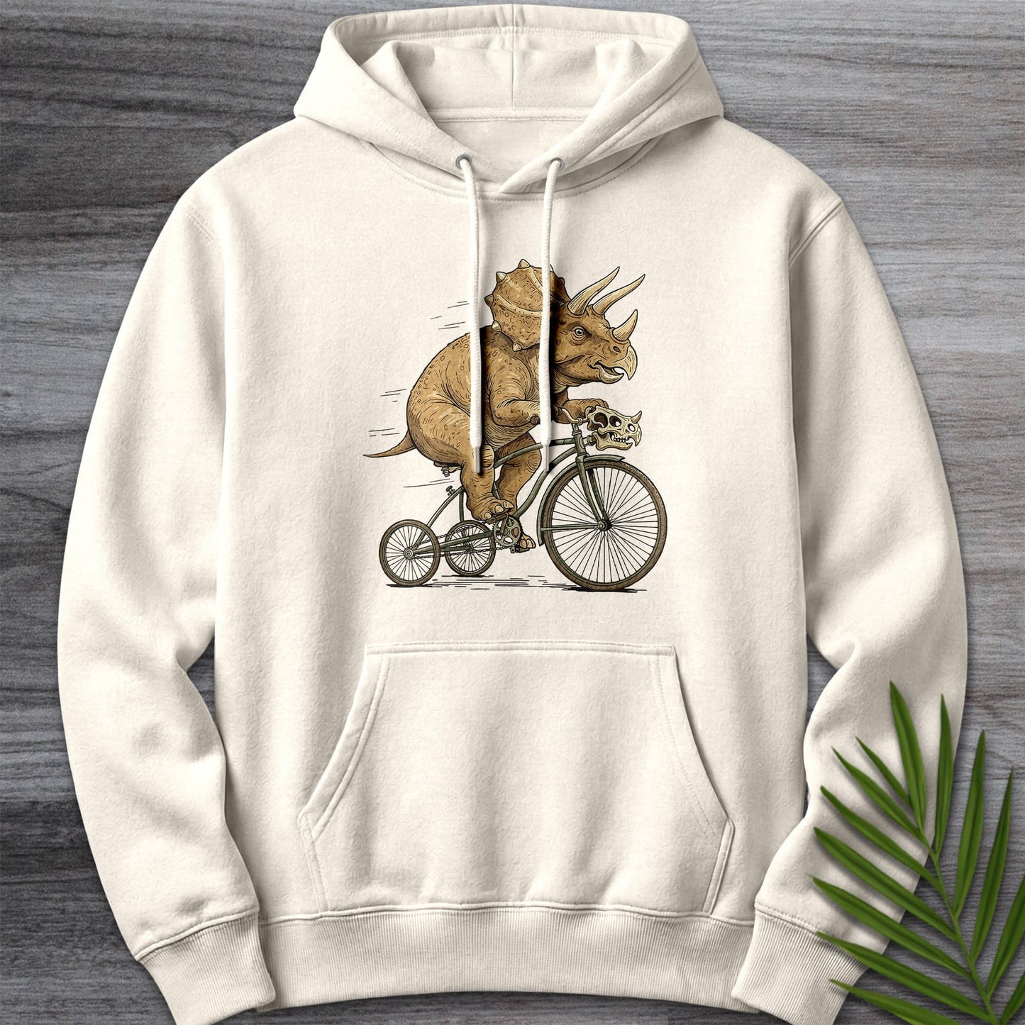 Hoodie S / Sandshell Triceratops Tricycle Premium Hoodie