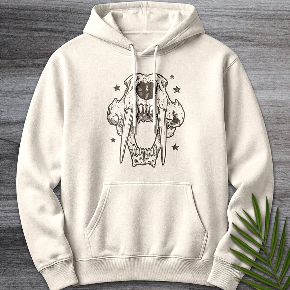 Hoodie S / Sandshell Vintage Saber Skull Premium Hoodie