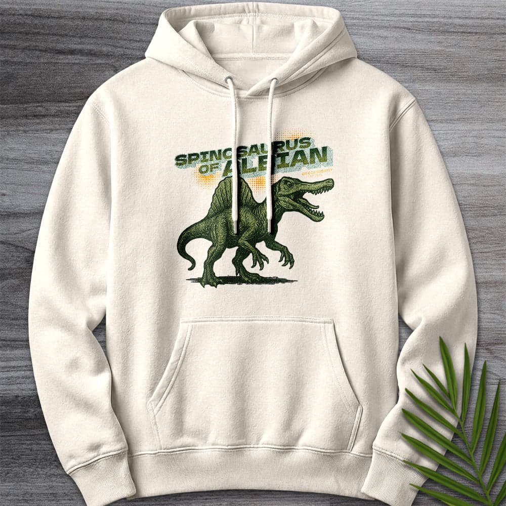 Hoodie S / Sandshell Vintage Spinosaurus of Albian Premium Hoodie