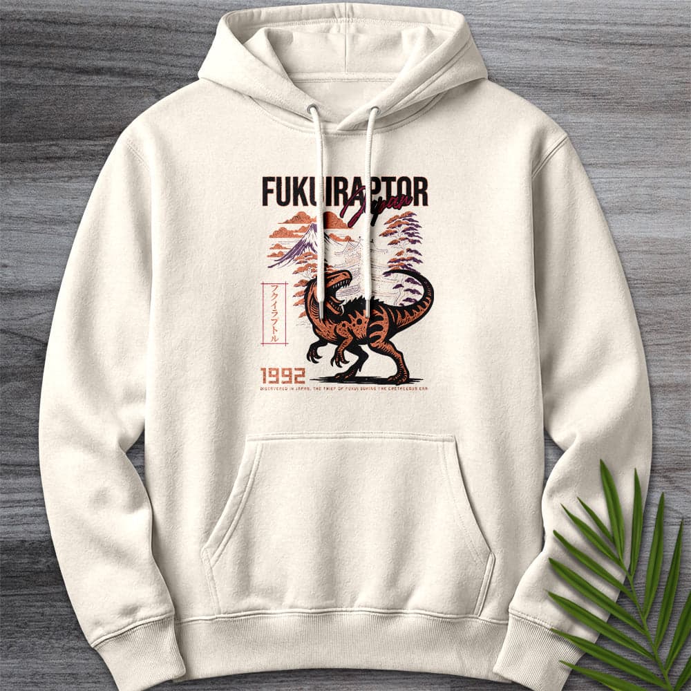 Hoodie S / Sandshell Vintage Thief of Fukui (Fukuiraptor) Premium Hoodie