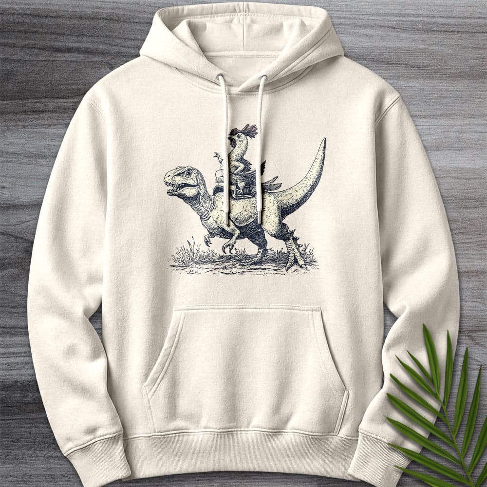 Hoodie S / Sandshell When Chickens Ruled Premium Hoodie