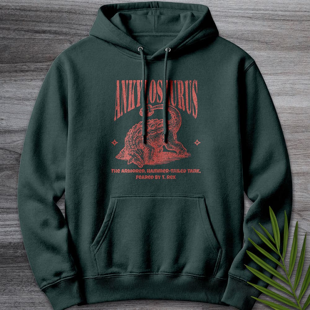 Hoodie S / Sports Green Ankylosaurus Hammer-Tailed Premium Hoodie
