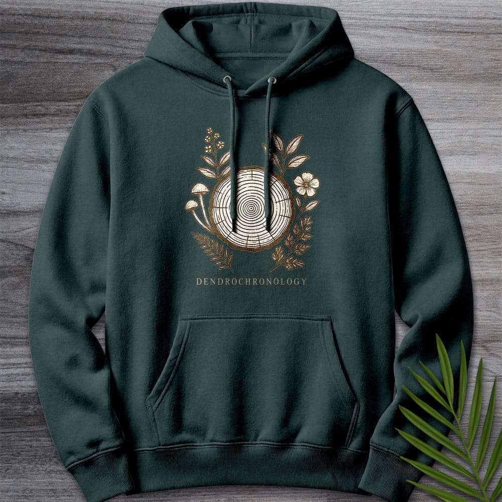 Hoodie S / Sports Green Dendrochronology Tree Ring Premium Hoodie