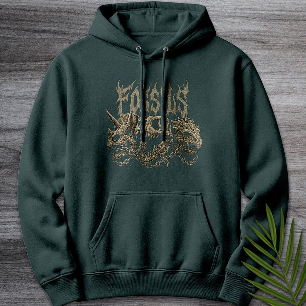 Hoodie S / Sports Green Fossils Metal & Chains Premium Hoodie
