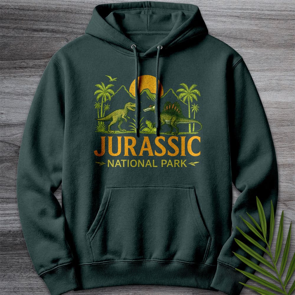 Hoodie S / Sports Green Jurassic National Park Premium Hoodie