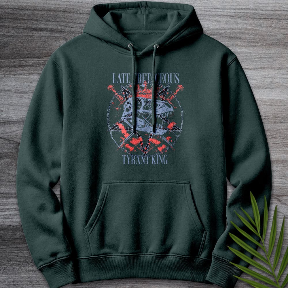 Hoodie S / Sports Green Late Cretaceous Tyrant King Premium Hoodie