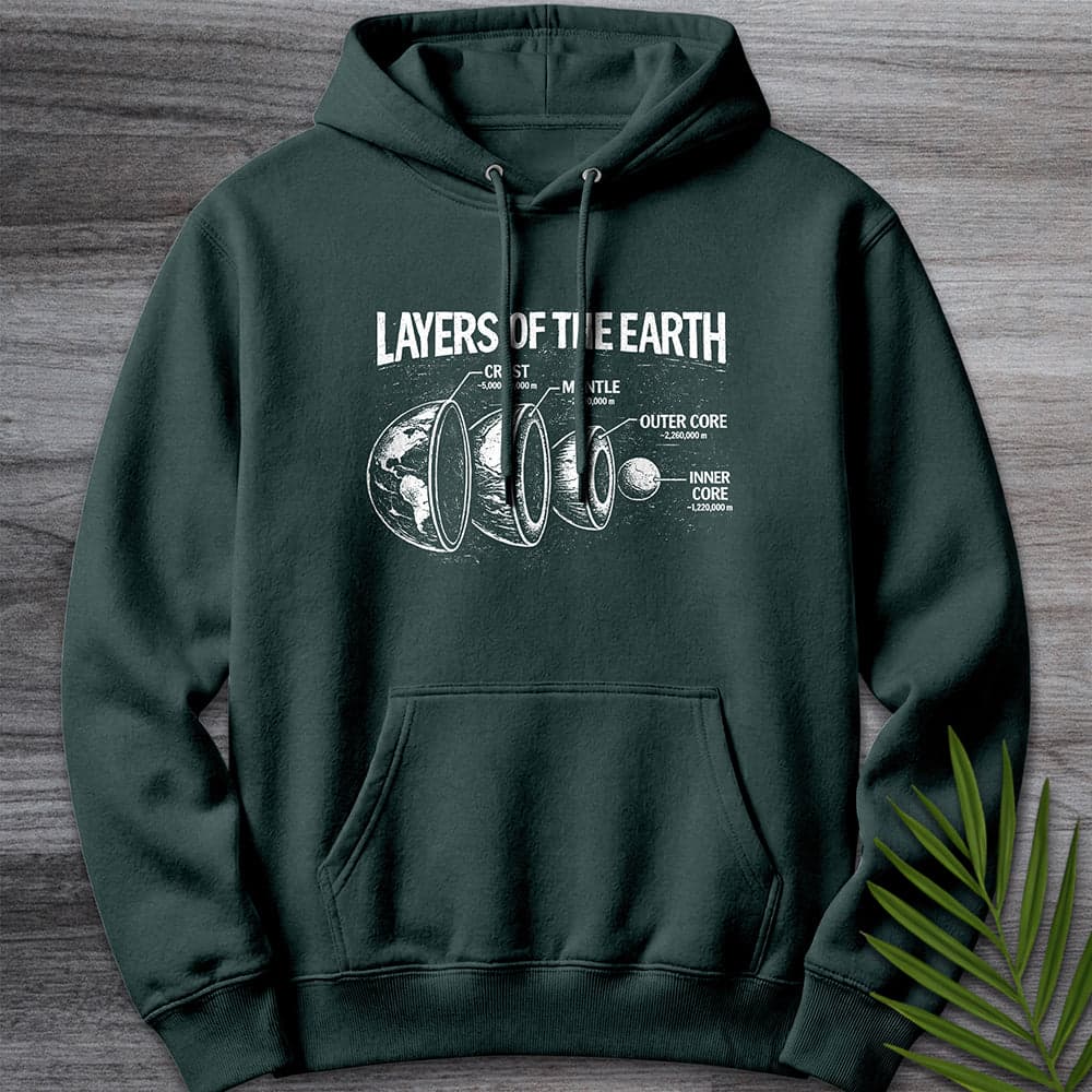 Hoodie S / Sports Green Layers of the Earth Premium Hoodie