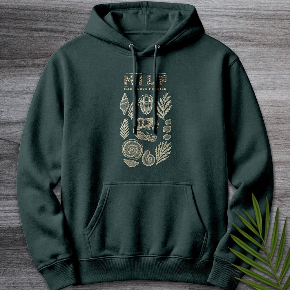 Hoodie S / Sports Green Man I Love Fossils  Premium Hoodie
