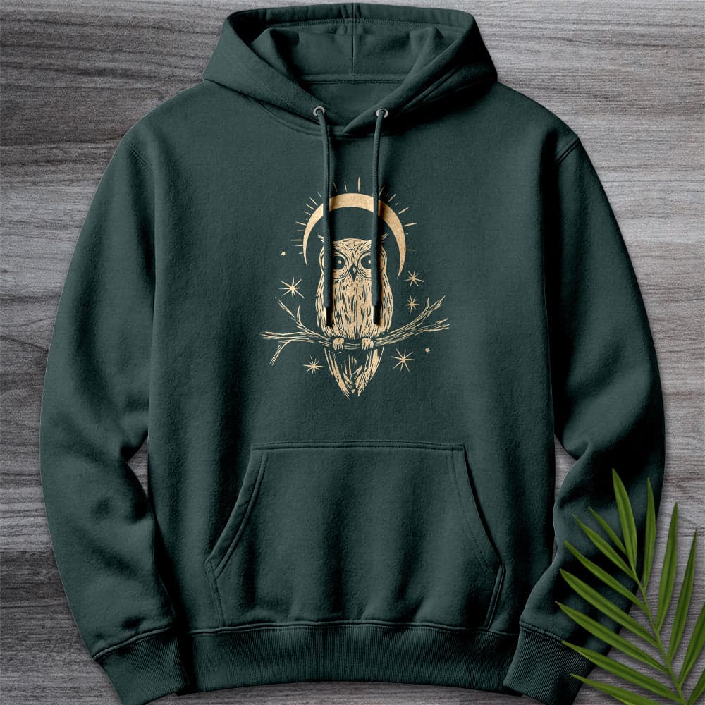 Hoodie S / Sports Green Night Owl Moonlight Premium Hoodie