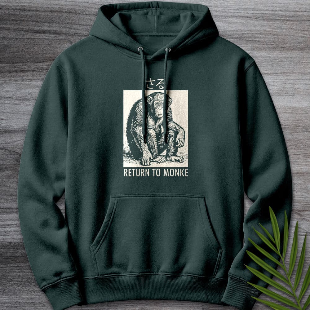 Hoodie S / Sports Green Return to Monke (Saru) Premium Hoodie