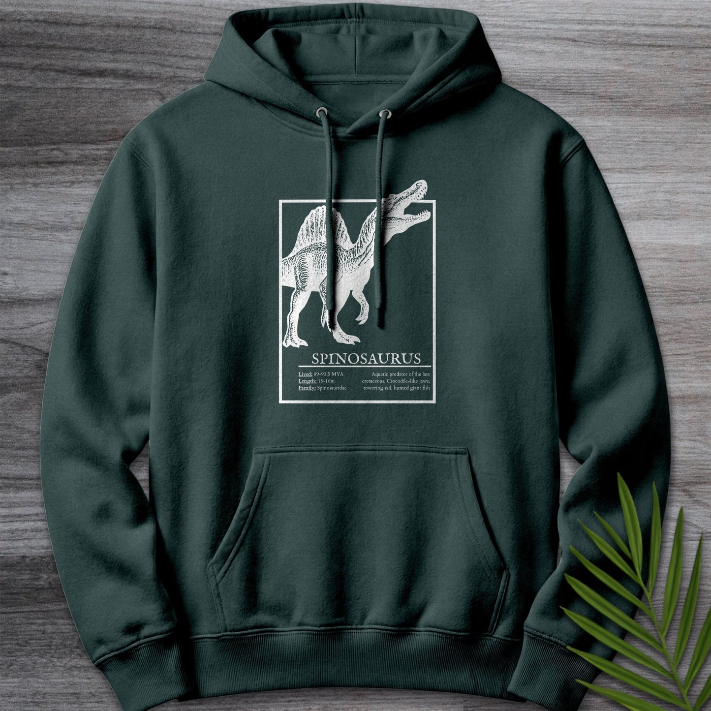 Hoodie S / Sports Green Spinosaurus Sail-Backed Hunter Premium Hoodie
