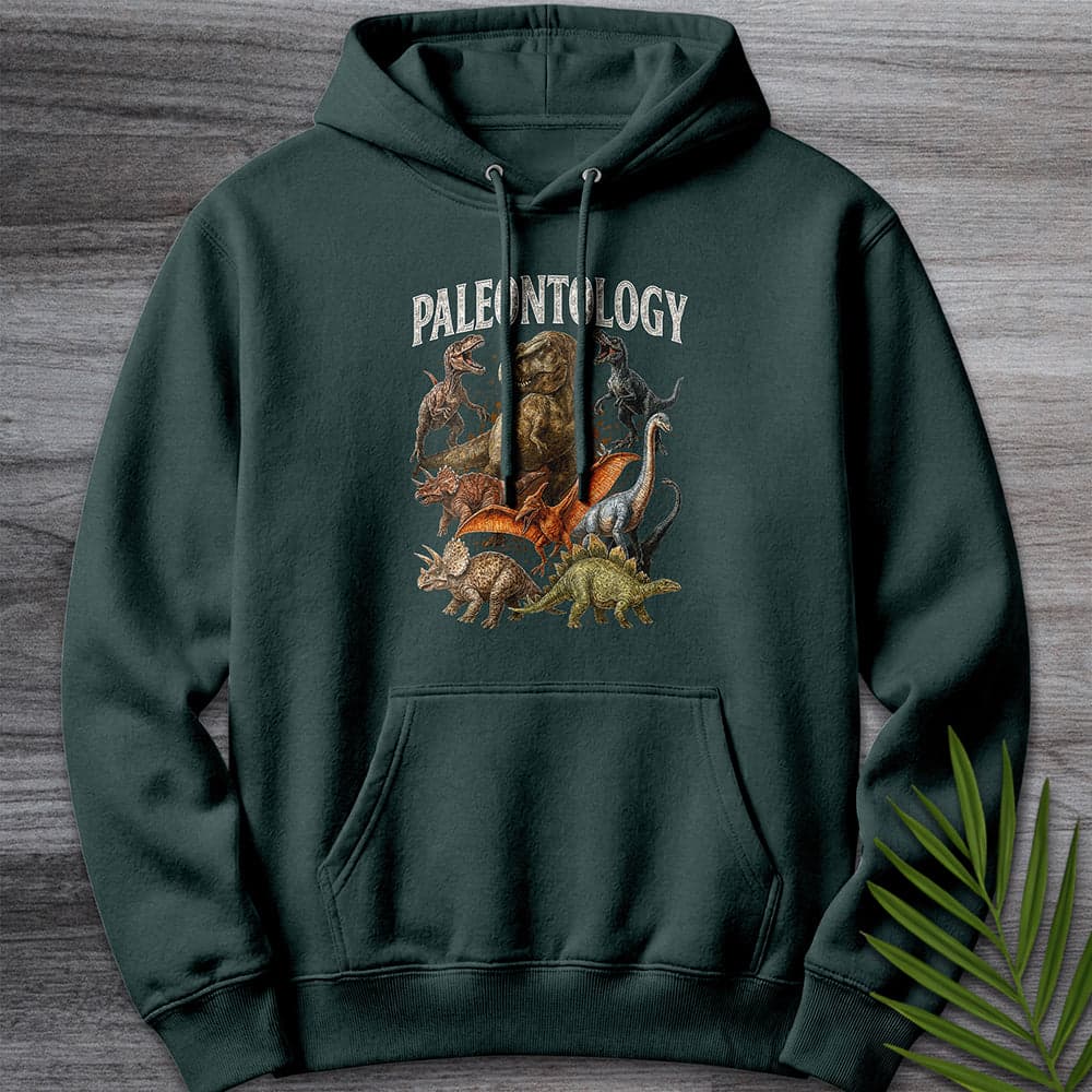 Hoodie S / Sports Green Vintage 90's Paleontology Collection Premium Hoodie