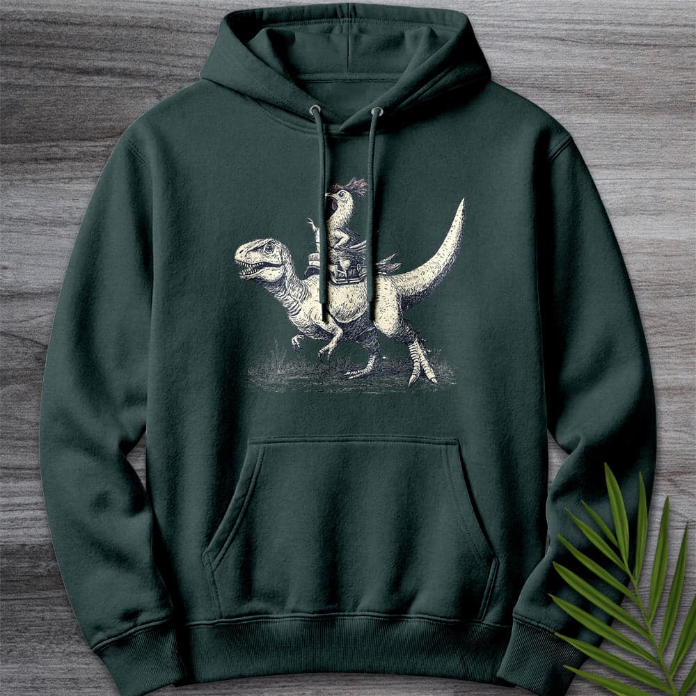 Hoodie S / Sports Green When Chickens Ruled Premium Hoodie