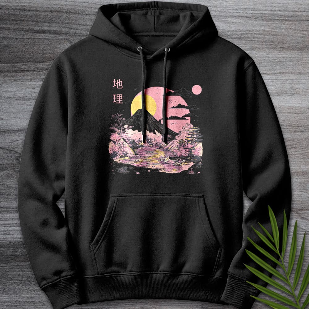 Hoodie XS / Black 1980's Geography Aesthetic Graphic Premium Hoodie