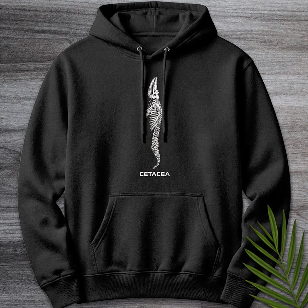 Hoodie XS / Black Cetacea Whale Skeleton Premium Hoodie