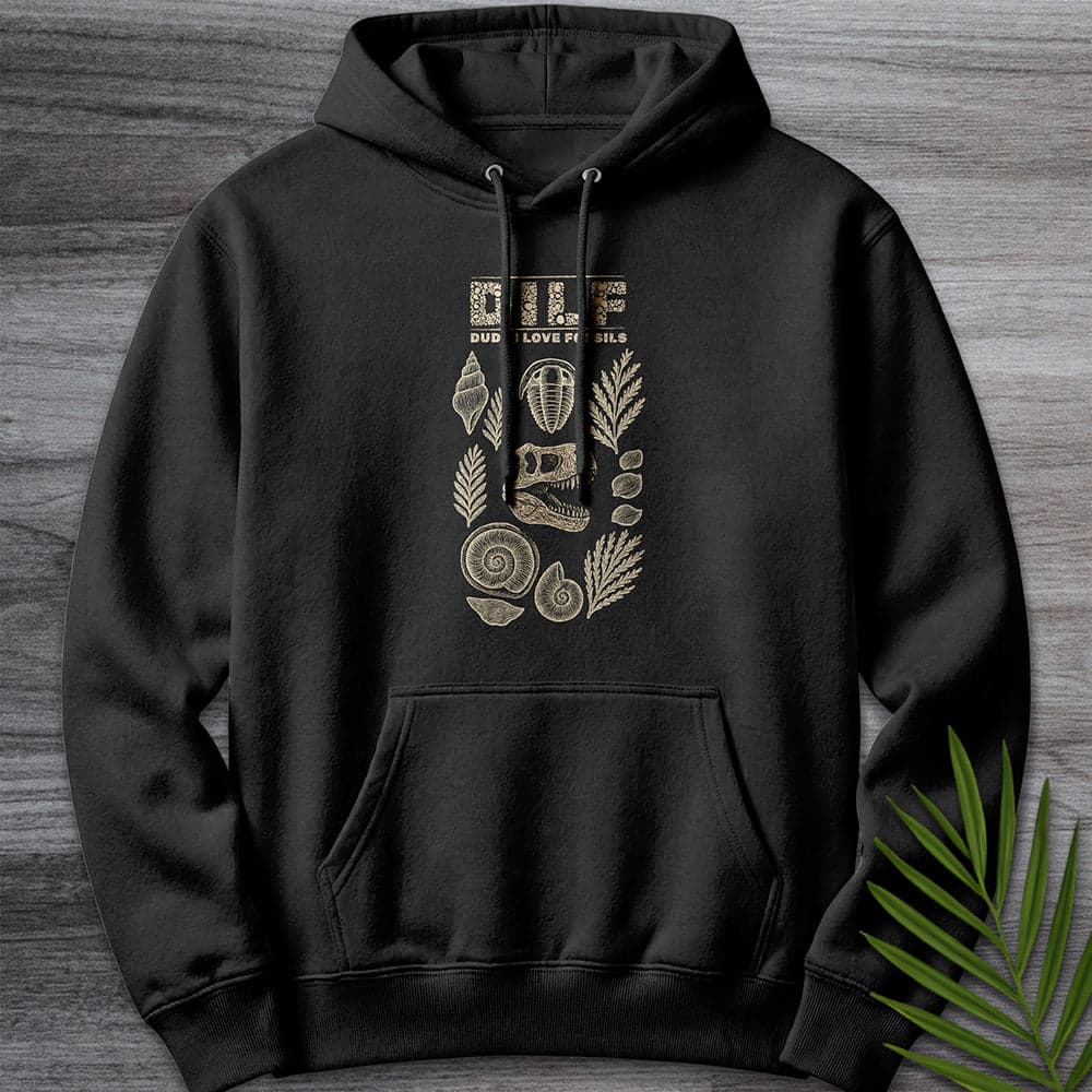 Hoodie XS / Black Dude I Love Fossils Premium Hoodie