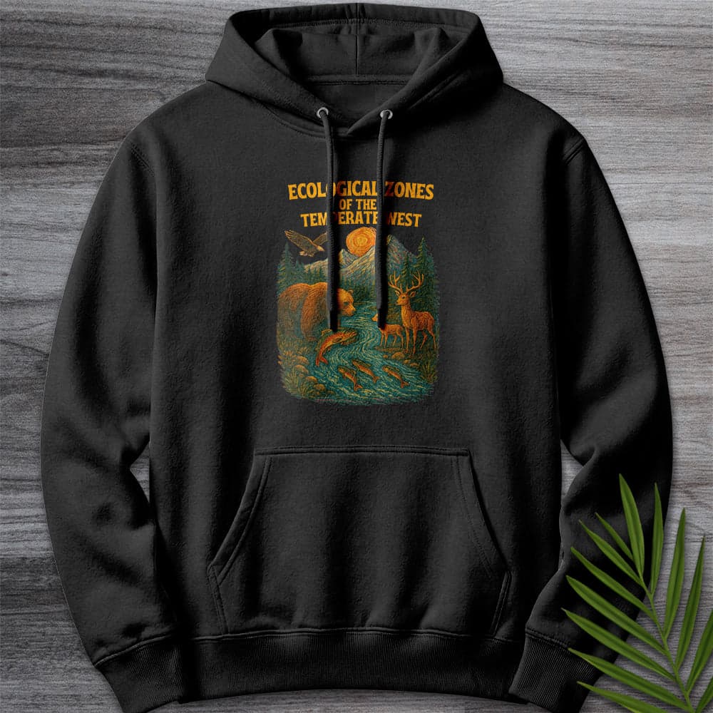 Hoodie XS / Black Ecological Zones of The West Premium Hoodie