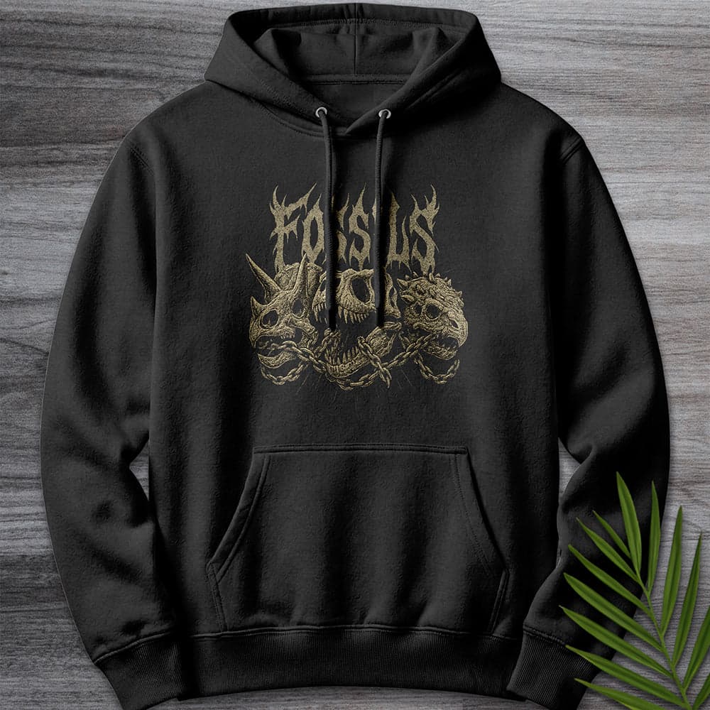 Hoodie XS / Black Fossils Metal & Chains Premium Hoodie