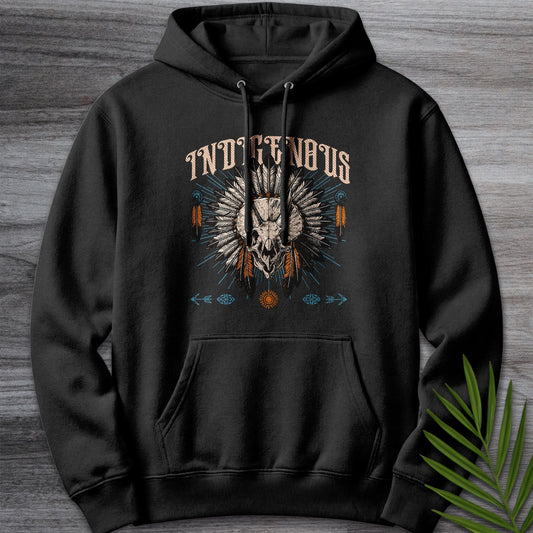 Hoodie XS / Black Indigenous Triceratops Premium Hoodie