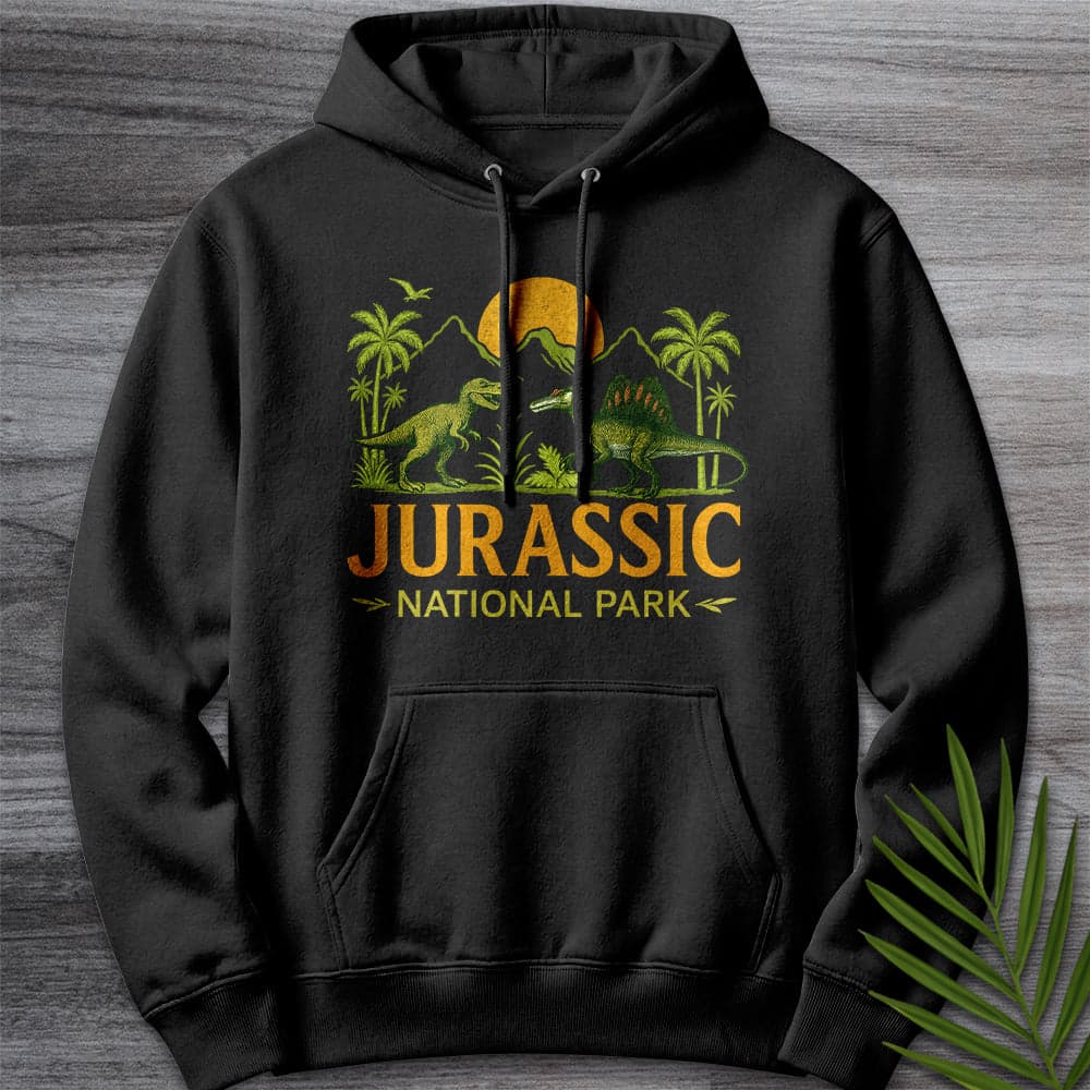 Hoodie XS / Black Jurassic National Park Premium Hoodie