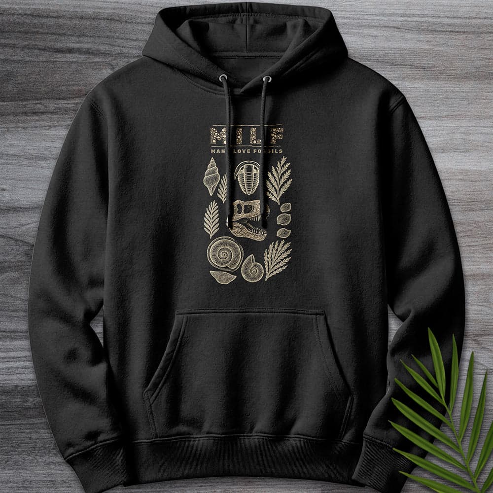 Hoodie XS / Black Man I Love Fossils  Premium Hoodie