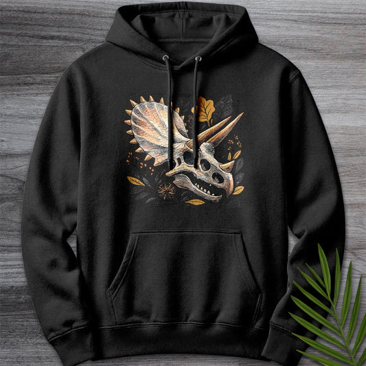 Hoodie XS / Black Metal Parasaurolophus Ferns Premium Hoodie