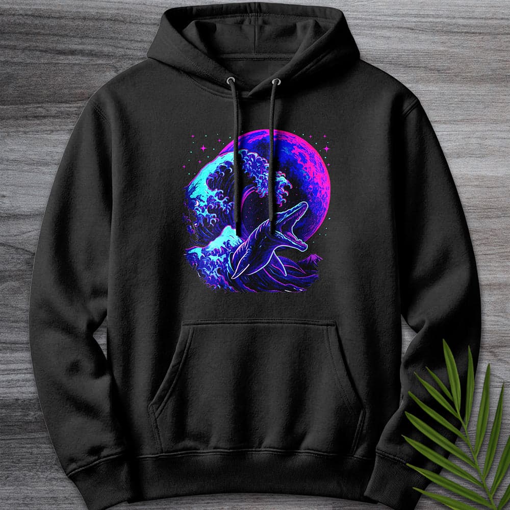 Hoodie XS / Black Mosasaur Cybermoon Wave Premium Hoodie