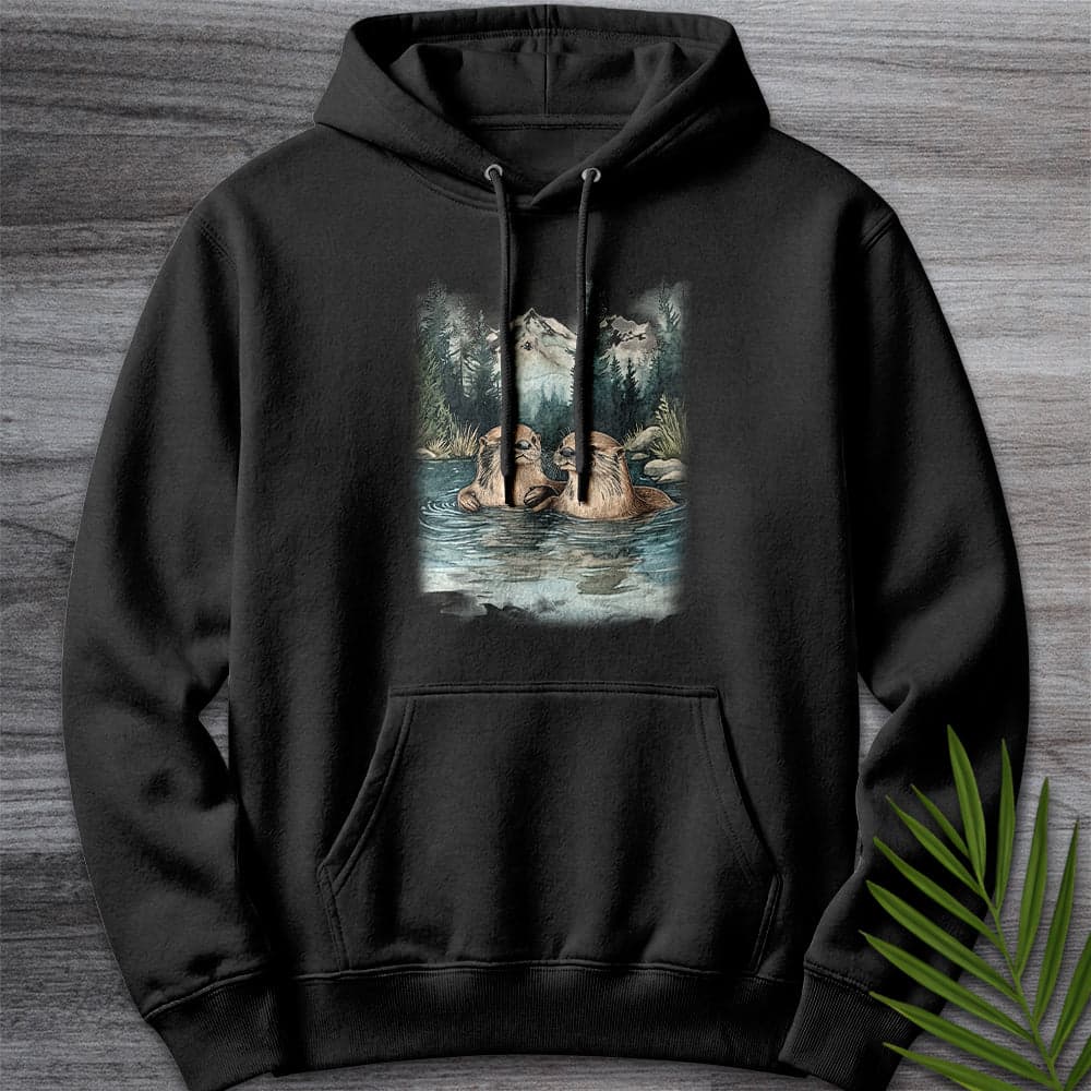 Hoodie XS / Black Otters of the Alpine Waters Premium Hoodie