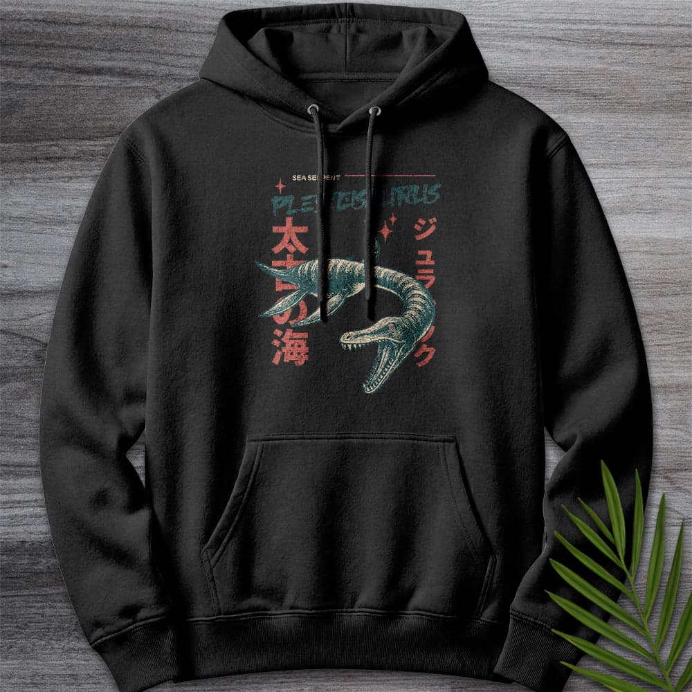 Hoodie XS / Black Plesiosaurus Ancient Sea Serpent Premium Hoodie