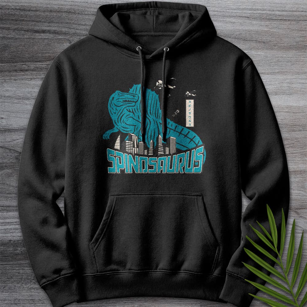 Hoodie XS / Black Spino Attack – Vintage Japanese Premium Hoodie