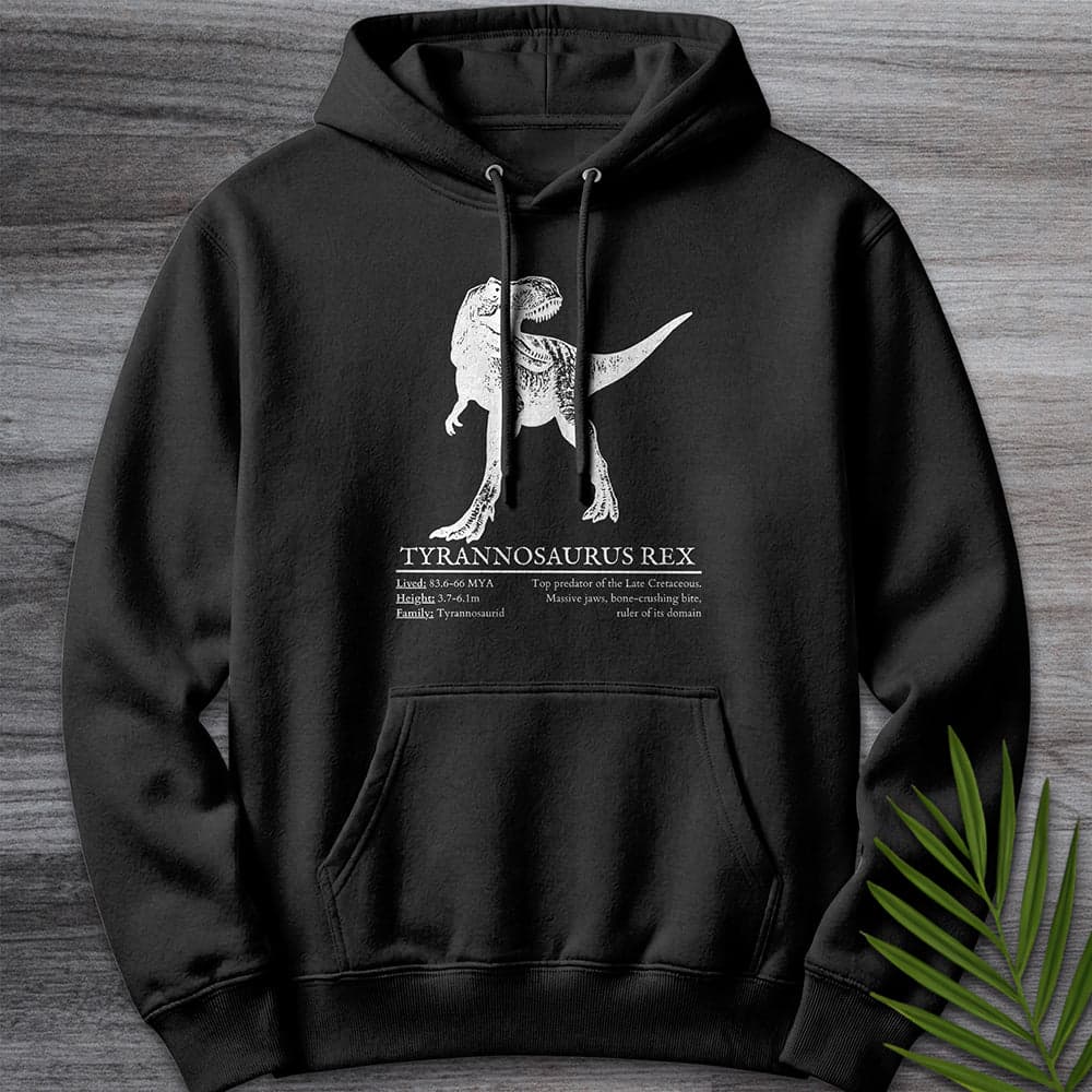 Hoodie XS / Black T-Rex Tyrant Lizard King Premium Hoodie