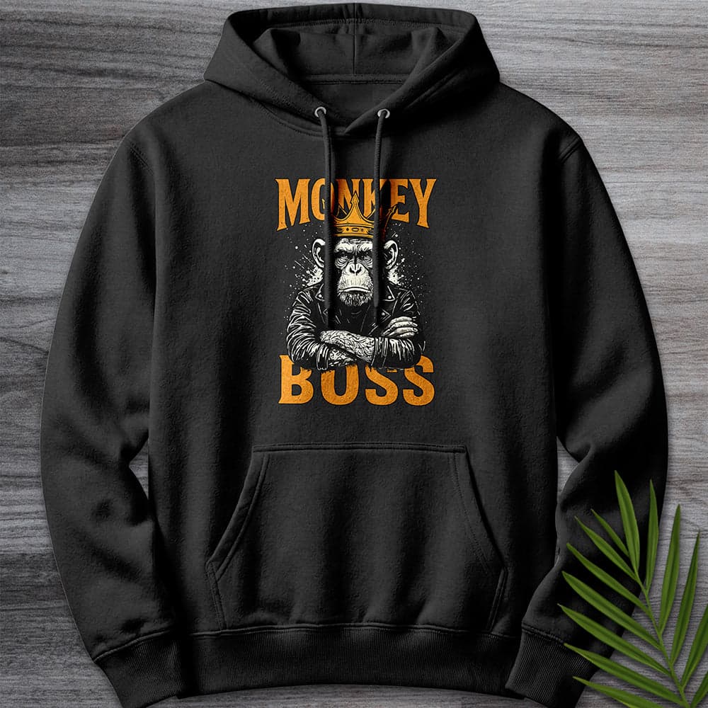 Hoodie XS / Black The Monkey Boss Premium Hoodie
