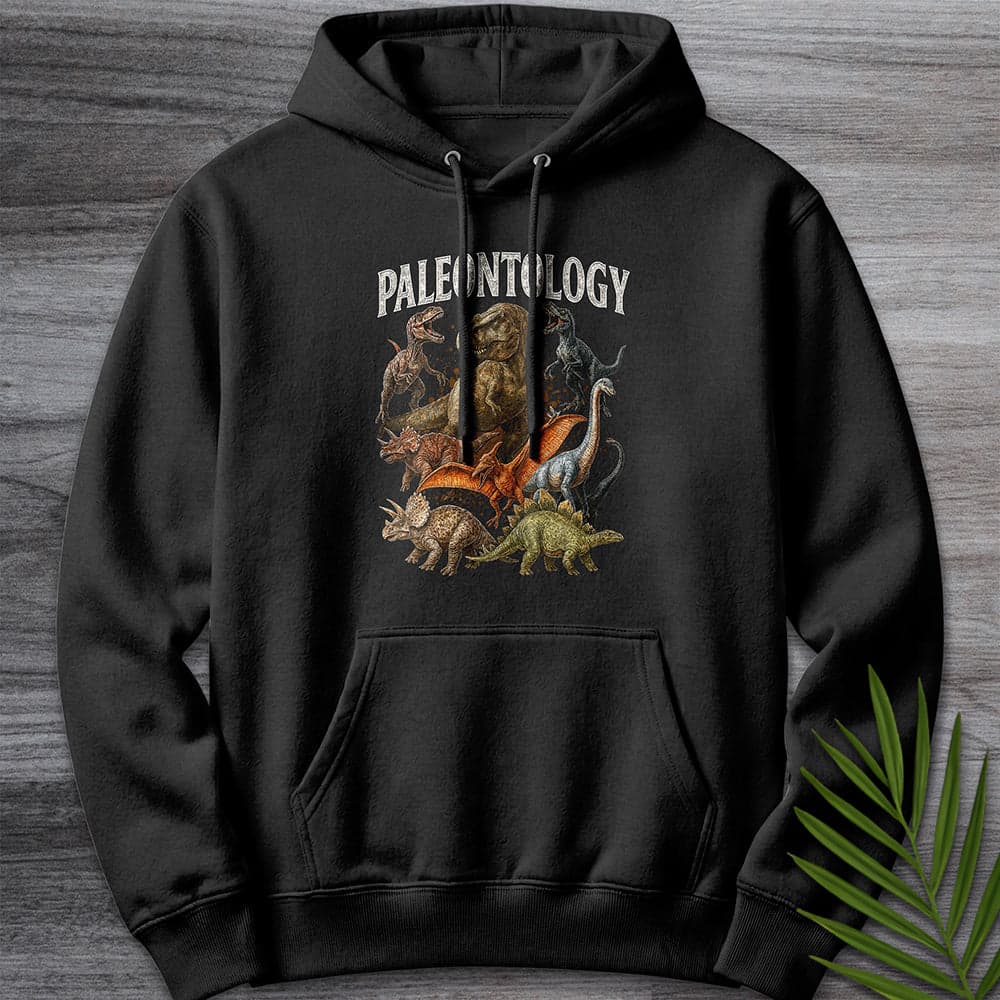 Hoodie XS / Black Vintage 90's Paleontology Collection Premium Hoodie