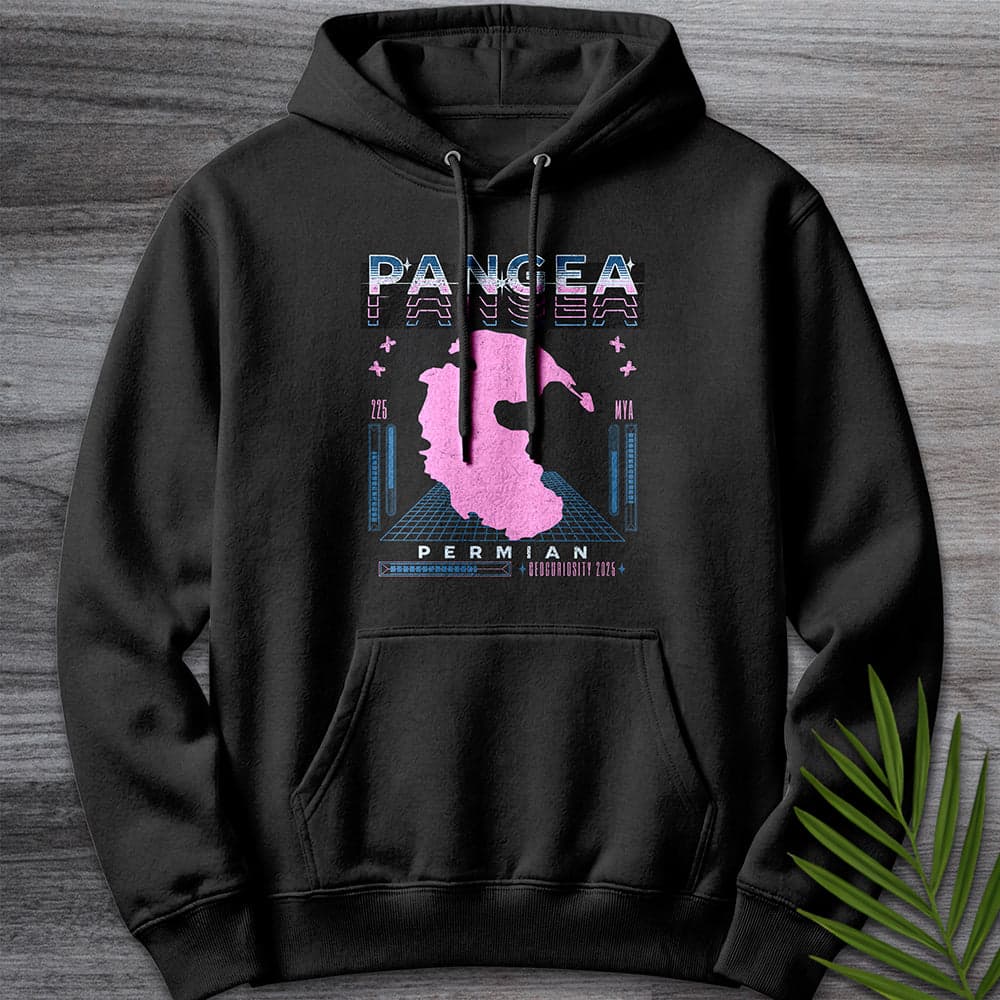 Hoodie XS / Black Vintage Cyber Pangea Streetwear Premium Hoodie