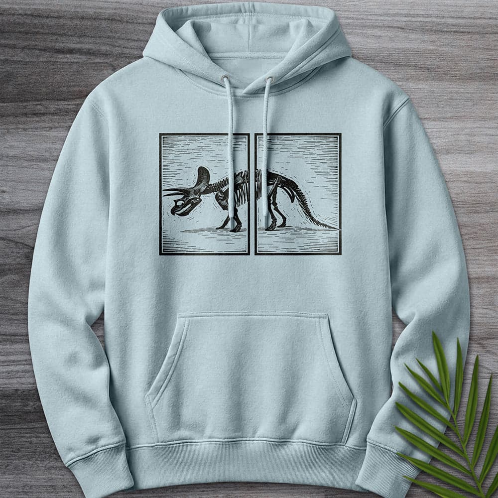 Hoodie XS / Blue Mist Across Triceratops Panels Premium Hoodie