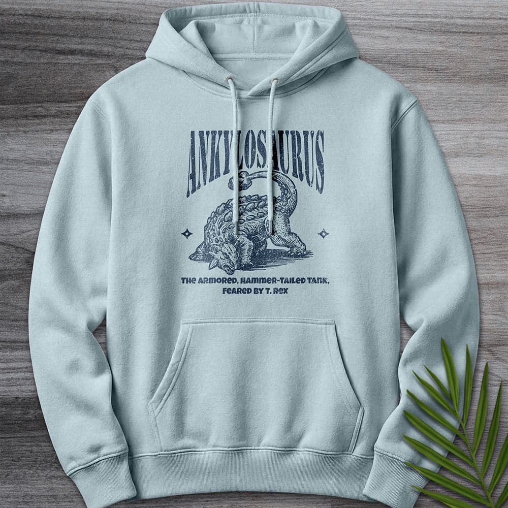 Hoodie XS / Blue Mist Ankylosaurus Hammer-Tailed Premium Hoodie