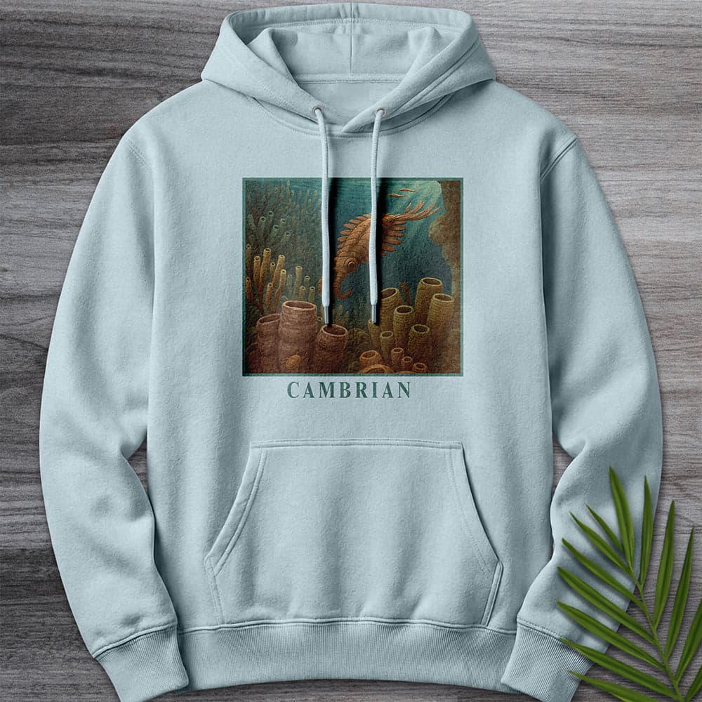 Hoodie XS / Blue Mist Anomalocaris Cambrian Oceanscape Premium Hoodie