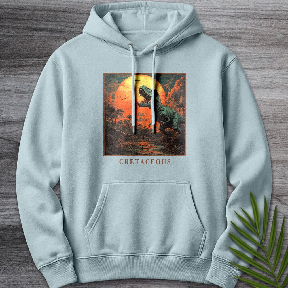 Hoodie XS / Blue Mist Cretaceous T. Rex Graphic Premium Hoodie