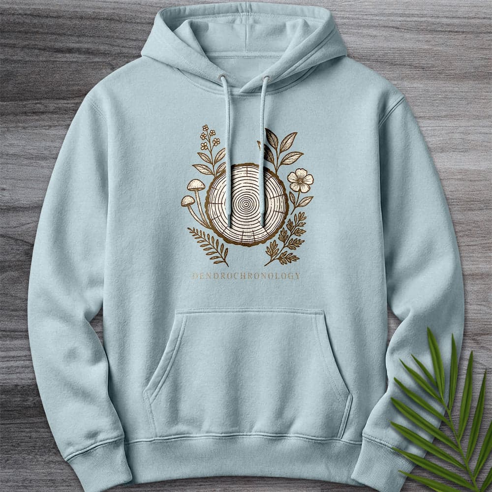 Hoodie XS / Blue Mist Dendrochronology Tree Ring Premium Hoodie