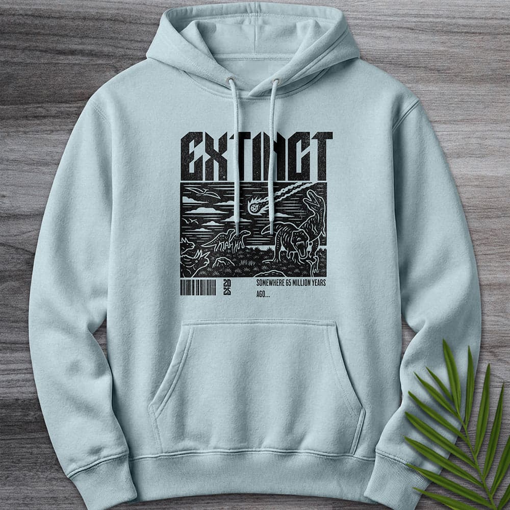Hoodie XS / Blue Mist Distressed Extinction 65 MYA Premium Hoodie