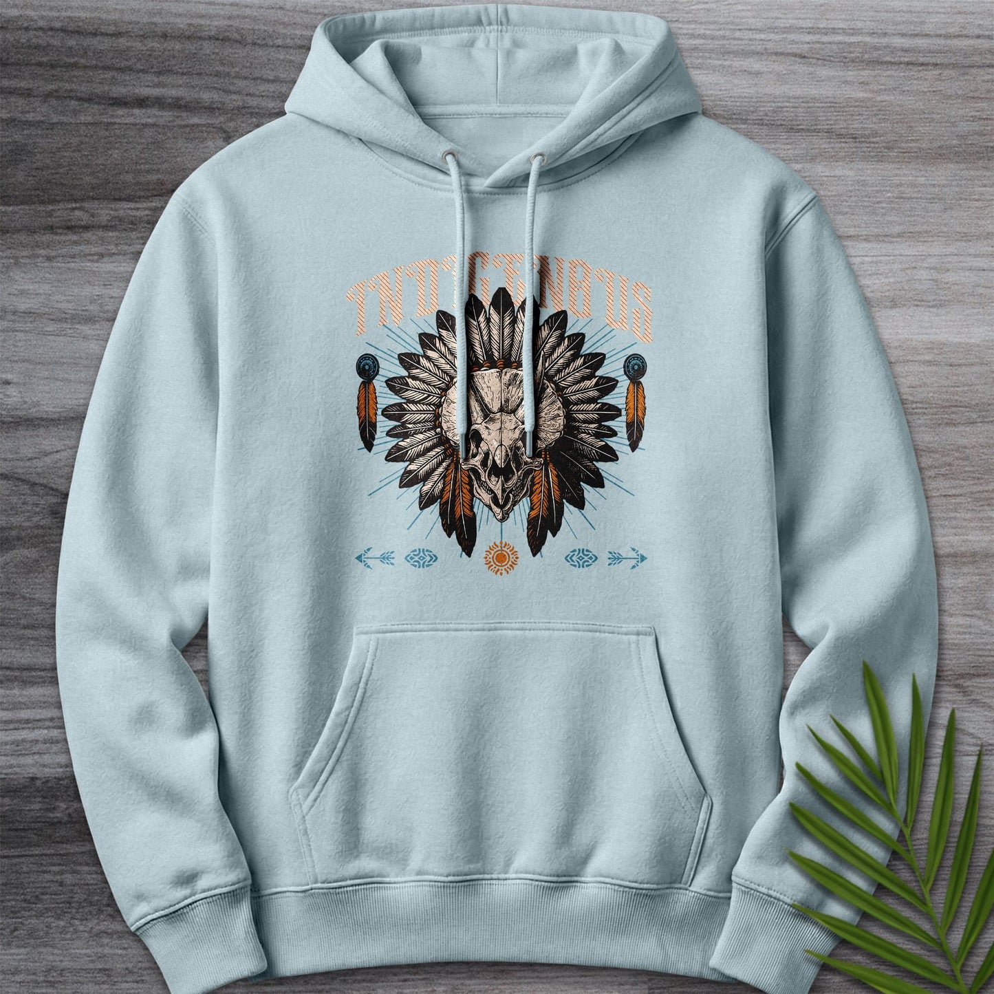 Hoodie XS / Blue Mist Indigenous Triceratops Premium Hoodie