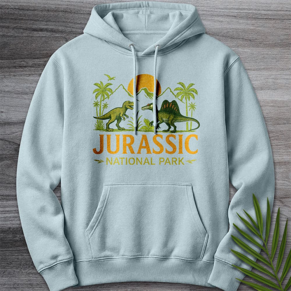 Hoodie XS / Blue Mist Jurassic National Park Premium Hoodie