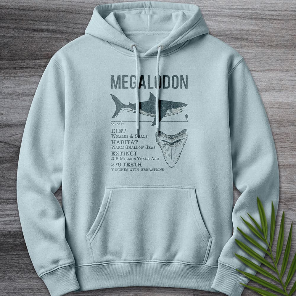 Hoodie XS / Blue Mist Megalodon: Leviathan of the Shallows Premium Hoodie