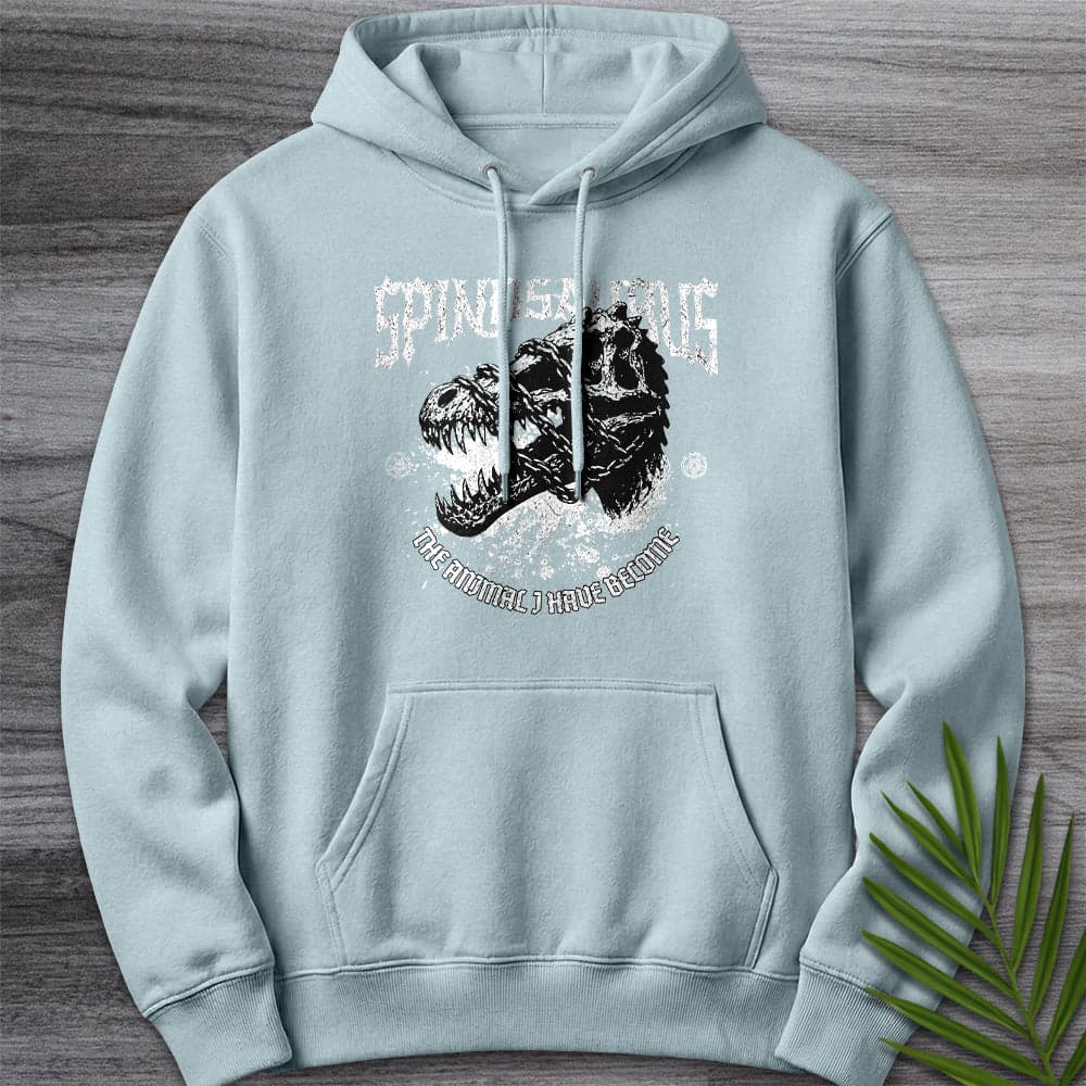 Hoodie XS / Blue Mist Metal Spinosaurus & Chains Premium Hoodie