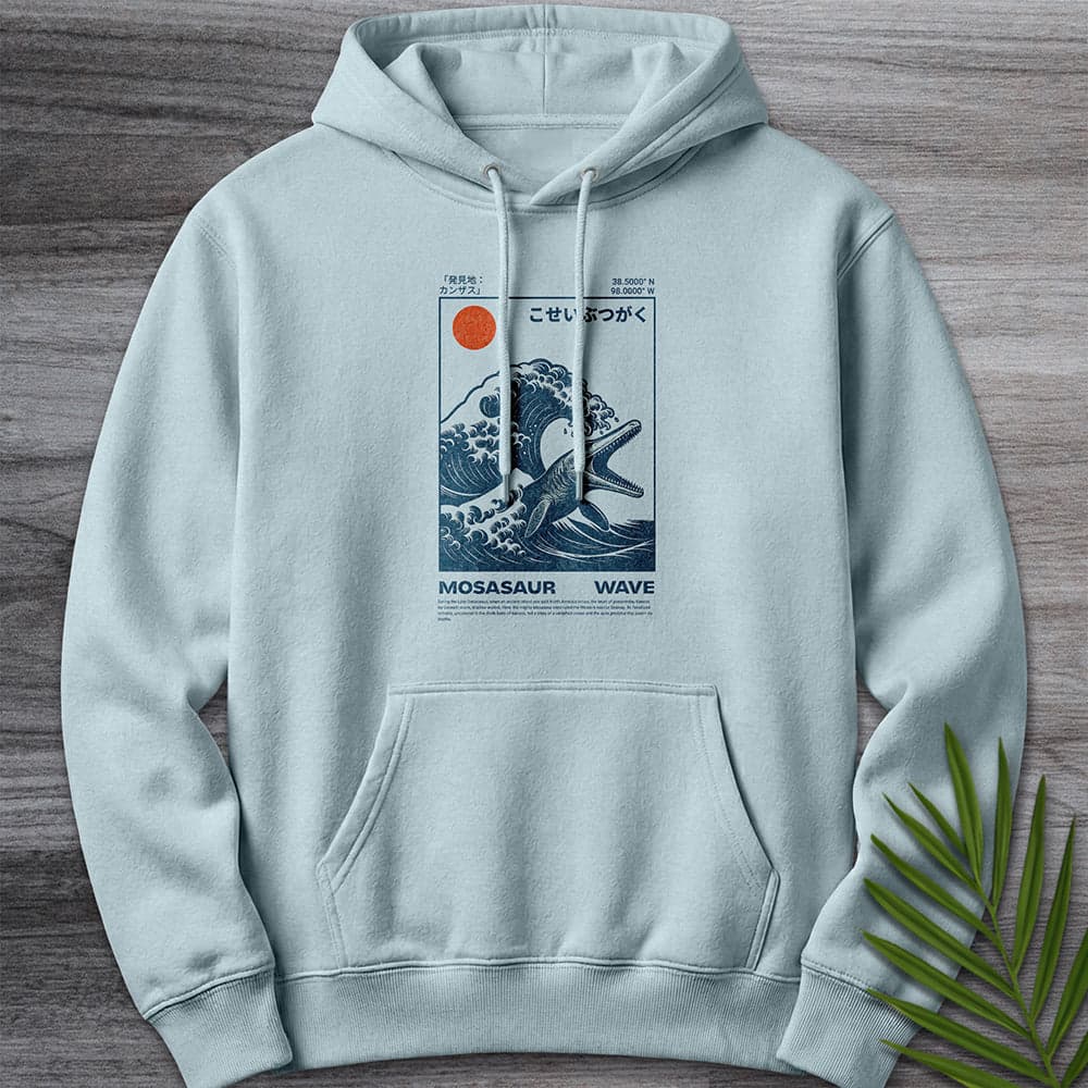 Hoodie XS / Blue Mist Mosasaur Wave Premium Hoodie