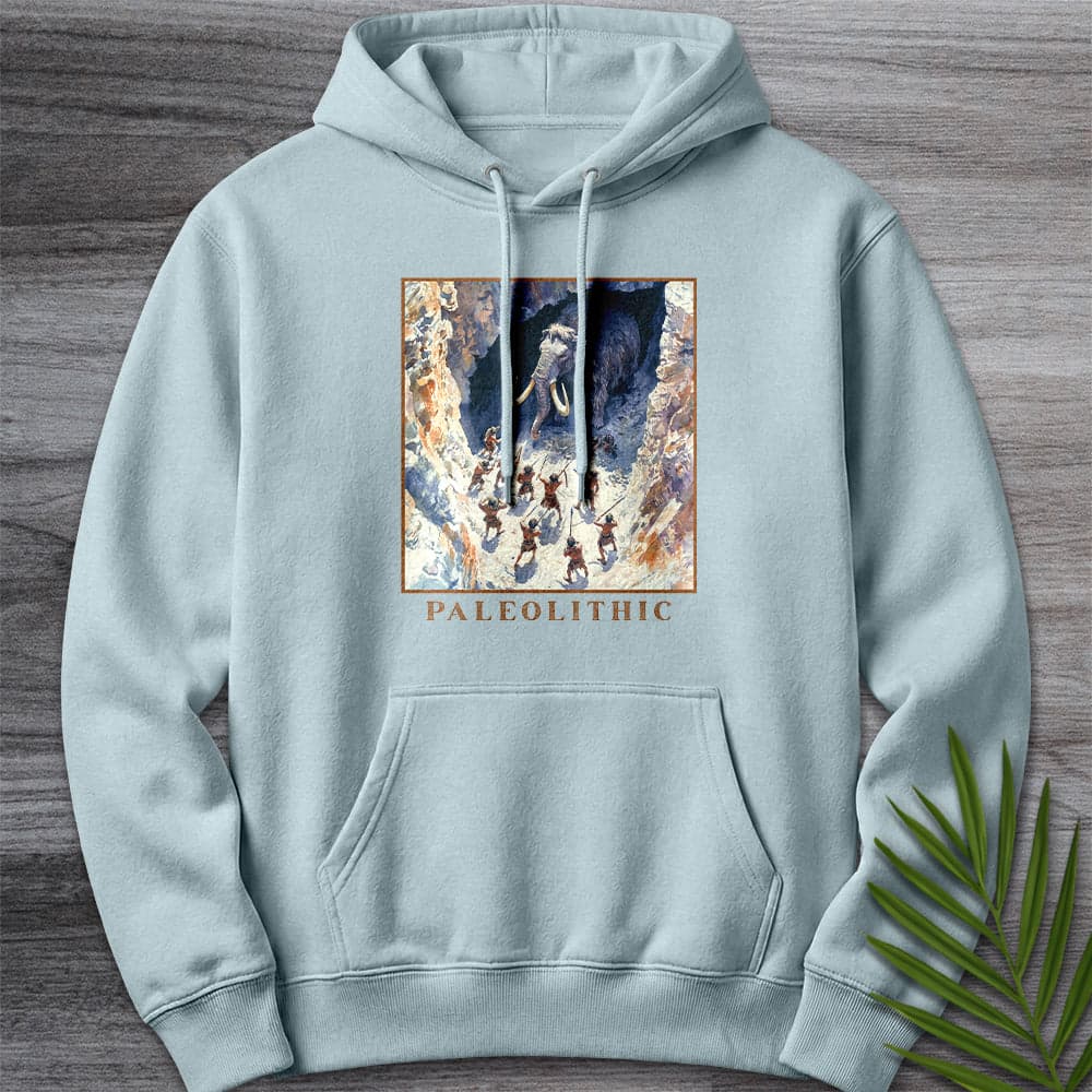 Hoodie XS / Blue Mist Paleolithic Cave Hunting Premium Hoodie