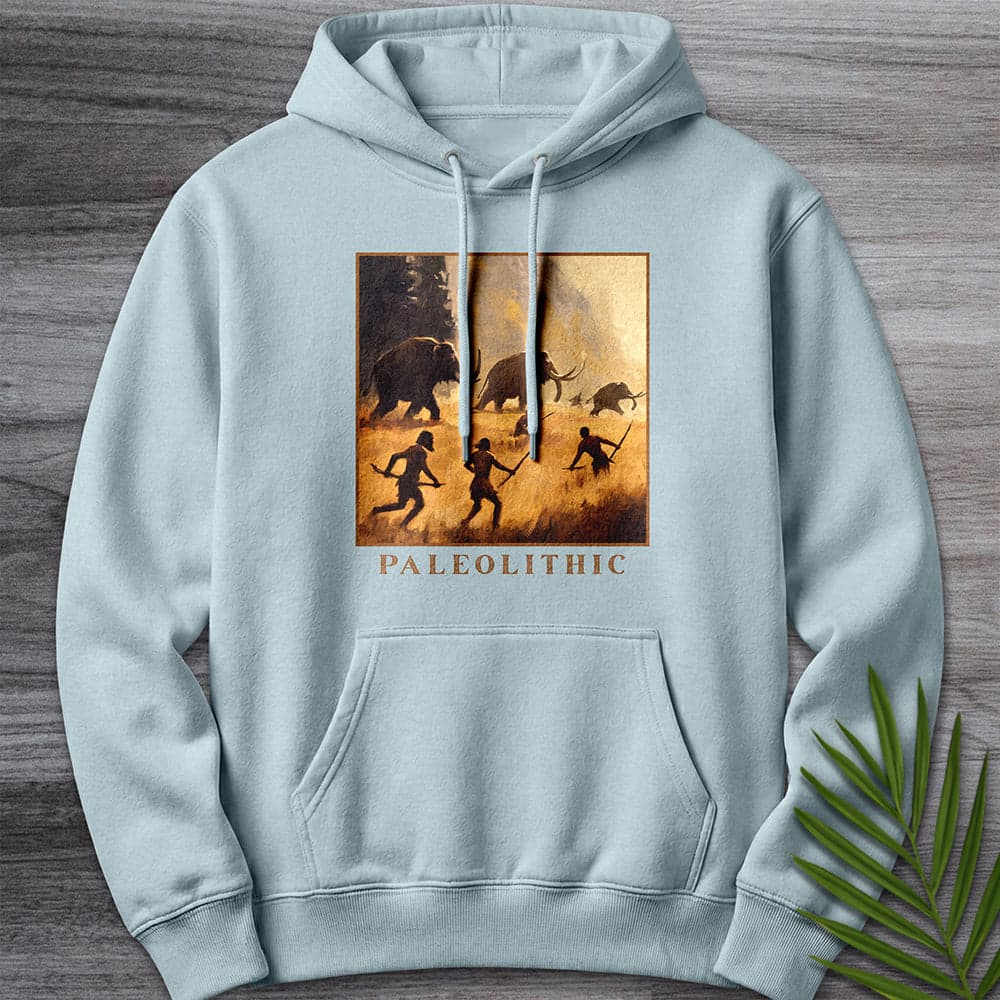Hoodie XS / Blue Mist Paleolithic Mammoth Hunters Premium Hoodie